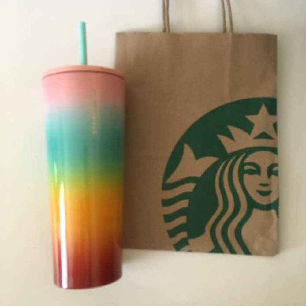 Starbucks Rainbow Tumbler Stainless Steel 24oz